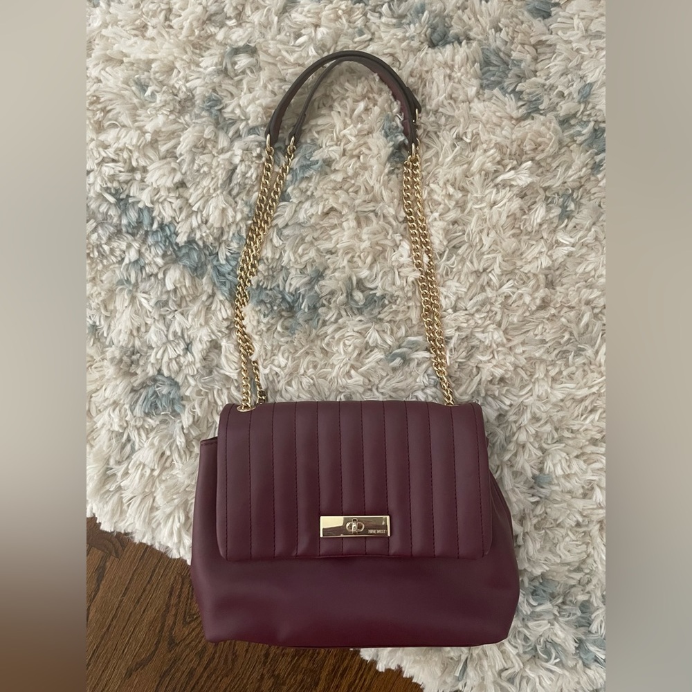NINEWEST clutch shoulder bag w/chain